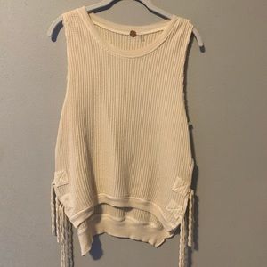 free people waffle top